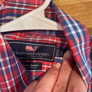 Boys large Vineyard vine button down.